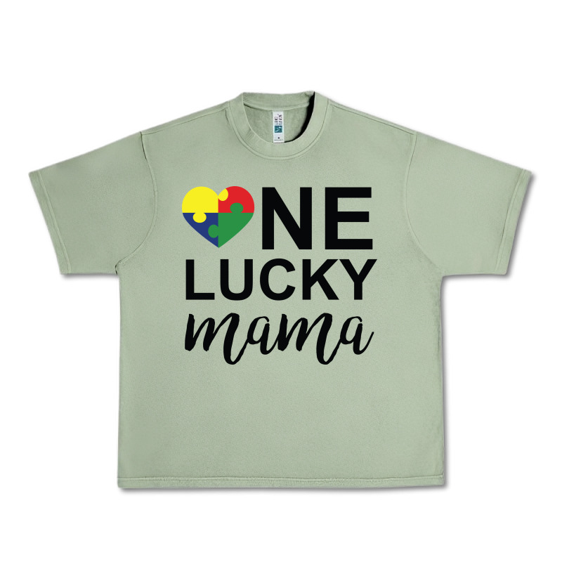 One Lucky Mama Urban Heavy Tee by CowhideDigitalArt | Teevron