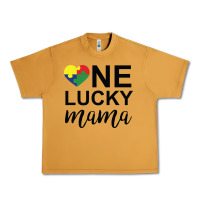 Peanut Butter one lucky mama Urban Heavy Tee - CowhideDigitalArt