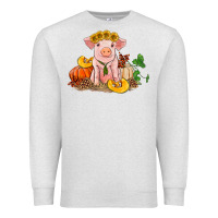 Oatmeal Heather fall pig Premium Sweatshirt - RanaPortraitStore