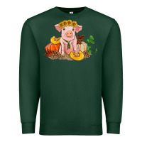 Sports Green fall pig Premium Sweatshirt - RanaPortraitStore