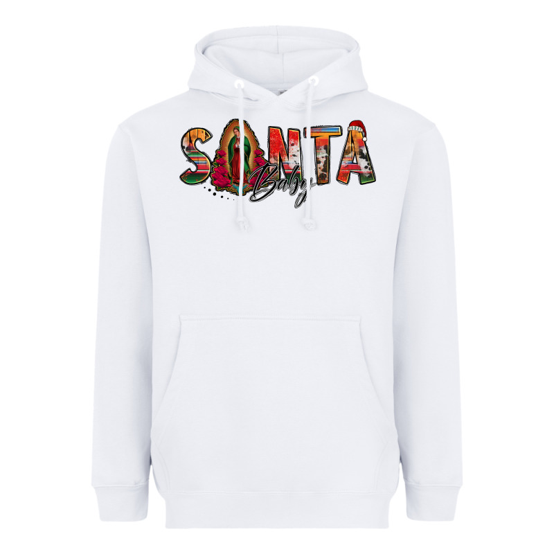 Santa Baby Lady Of Guadalupe Heavyweight Hoodie by Jasminsmagicworld | Teevron