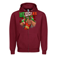 Burgundy Mexicana sneakers Zipper Hoodie - RanaPortraitStore