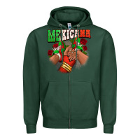 Sports Green Mexicana sneakers Zipper Hoodie - RanaPortraitStore
