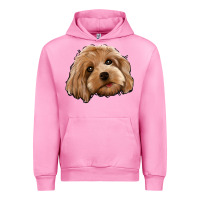 Fuchsia Pink Cockapoo Urban Hoodie - Jasminsmagicworld
