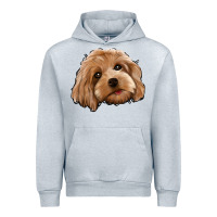 Heather Grey Cockapoo Urban Hoodie - Jasminsmagicworld
