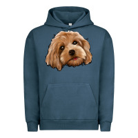 Pigment Midnight Navy Cockapoo Urban Hoodie - Jasminsmagicworld