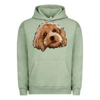 Pigment Oil Green Cockapoo Urban Hoodie - Jasminsmagicworld