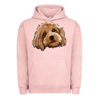 Pigment Salmon Cockapoo Urban Hoodie - Jasminsmagicworld
