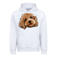 White Cockapoo Urban Hoodie - Jasminsmagicworld