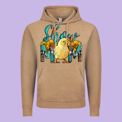 Western Show Mom Baby Chick Vintage Hoodie Designed By Lillyallendesigns