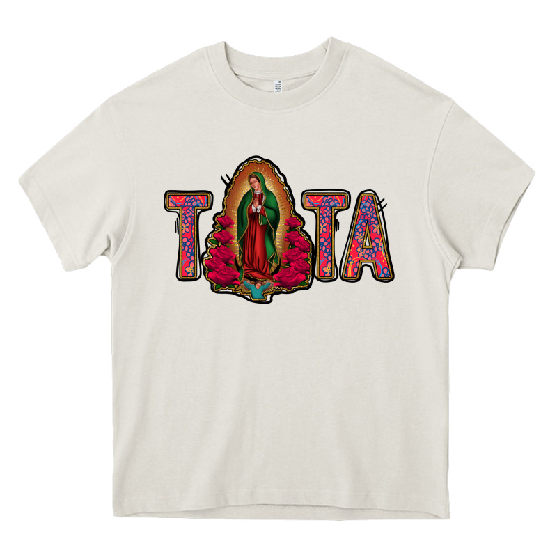 Tata Lady Of Guadalupe Heavy Core Tee by Jasminsmagicworld | Teevron
