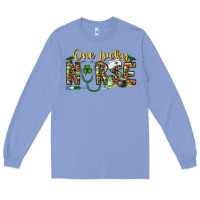 Colony Blue one lucky nurse Long Sleeve Tee - CowhideDigitalArt