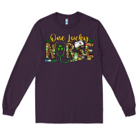 Plum one lucky nurse Long Sleeve Tee - CowhideDigitalArt