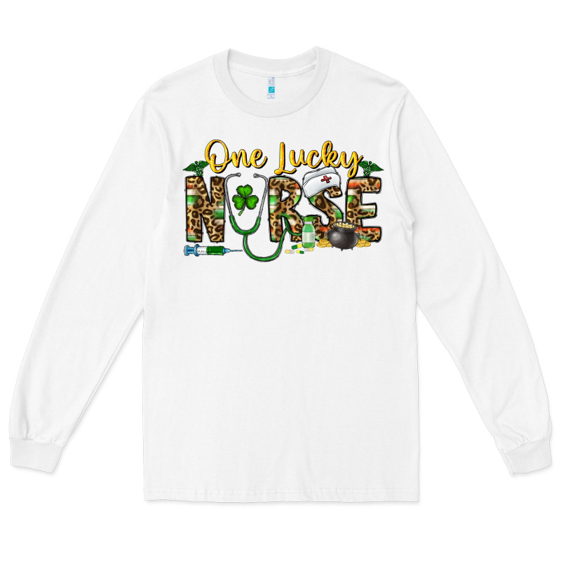 One Lucky Nurse Long Sleeve Tee by CowhideDigitalArt | Teevron