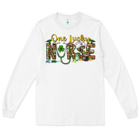 White one lucky nurse Long Sleeve Tee - CowhideDigitalArt