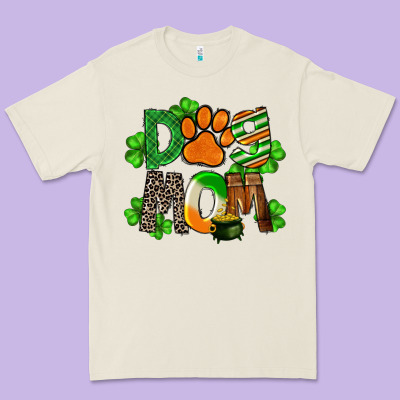 St. Patricks Dog Mom Premium Tee Designed By Fadigitalartstudio