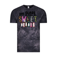 Cloud Black my class ısfull of sweet hearts Vintage Tee - CowhideDigitalArt