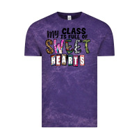 Cloud Purple my class ısfull of sweet hearts Vintage Tee - CowhideDigitalArt