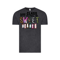 Vintage Black my class ısfull of sweet hearts Vintage Tee - CowhideDigitalArt