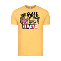 Vintage Mustard my class ısfull of sweet hearts Vintage Tee - CowhideDigitalArt