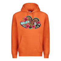 Carrot easter spring western hearts Premium Hoodie - Artiststas