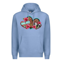 Colony Blue easter spring western hearts Premium Hoodie - Artiststas