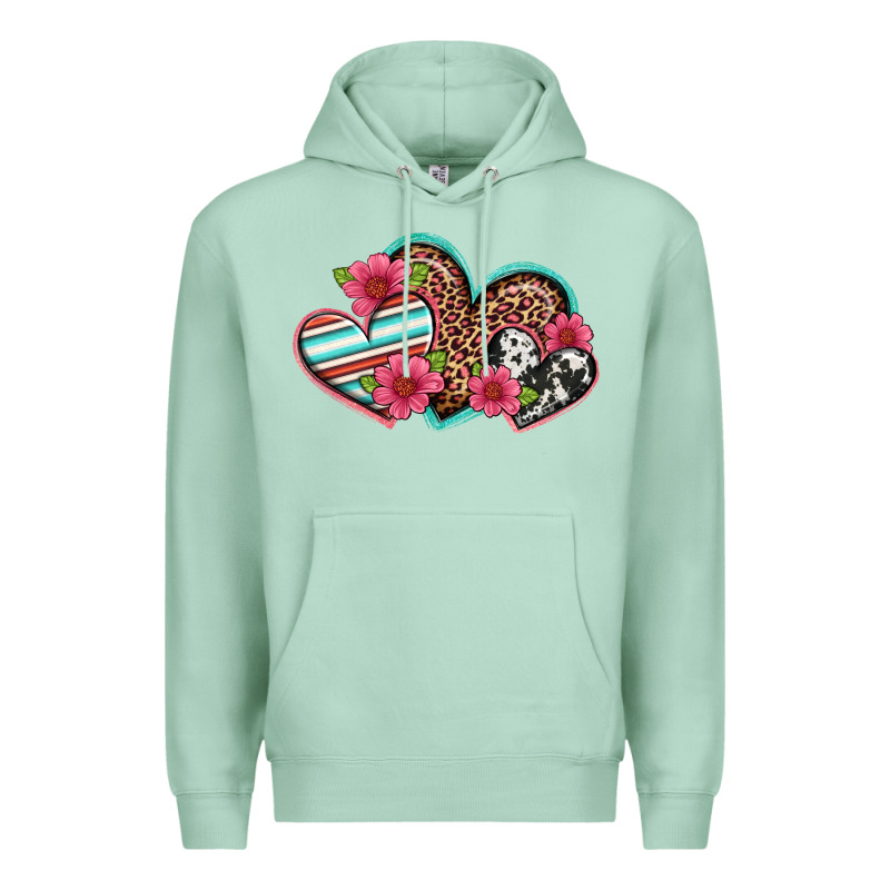 Easter Spring Western Hearts Premium Hoodie by Artiststas | Teevron