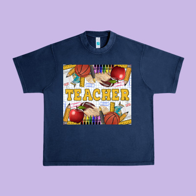Teacher Urban Heavy Tee Designed By Lillyallendesigns