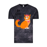 Cloud Black I Am Good Kittiy Vintage Tee - Bettercallsaul