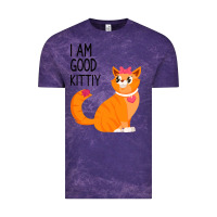 Cloud Purple I Am Good Kittiy Vintage Tee - Bettercallsaul