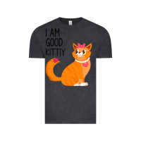 Vintage Black I Am Good Kittiy Vintage Tee - Bettercallsaul