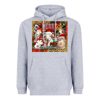 Heather Grey merry Christmas goats tumbler Heavyweight Hoodie - Jasminsmagicworld