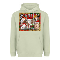 Merry Christmas Goats Tumbler Heavyweight Hoodie | Teevron