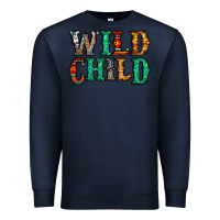 Navy western wild child Premium Sweatshirt - Jasminsmagicworld
