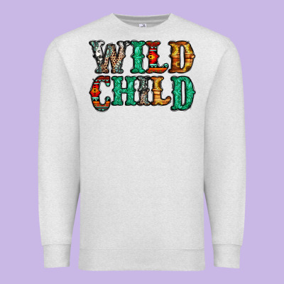 Western Wild Child Premium Sweatshirt Designed By Jasminsmagicworld