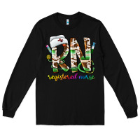Black rn registered nurse Long Sleeve Tee - CowhideDigitalArt