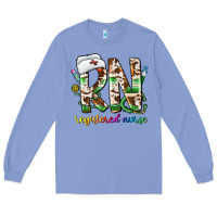 Colony Blue rn registered nurse Long Sleeve Tee - CowhideDigitalArt
