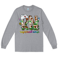 Heather Grey rn registered nurse Long Sleeve Tee - CowhideDigitalArt
