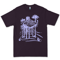 Las Vegas Strip Retro Famous Sign Nevada Traveler Souvenir T Shirt Premium Tee | Teevron