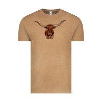 Vintage Camel texas longhorn illustration Vintage Tee - CowhideDigitalArt