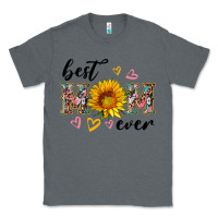 Charcoal Heather best mom ever with sunflower Classic Tee - Artiststas