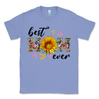 Colony Blue best mom ever with sunflower Classic Tee - Artiststas