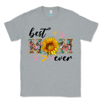 Heather Grey best mom ever with sunflower Classic Tee - Artiststas