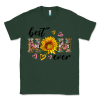 Sports Green best mom ever with sunflower Classic Tee - Artiststas