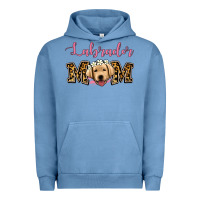 Pigment Pebble Blue labrador mom Urban Hoodie - Jasminsmagicworld