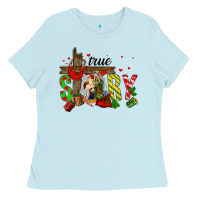 Baby Blue True Story Holy Family Ladies Tee - FaDigitalArtStudio