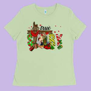 True Story Holy Family Ladies Tee Designed By Fadigitalartstudio