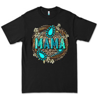 Black Mama with gemstone leopard Mother's Day Premium Tee - FaDigitalArtStudio