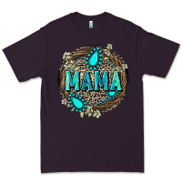 Plum Mama with gemstone leopard Mother's Day Premium Tee - FaDigitalArtStudio