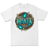 White Mama with gemstone leopard Mother's Day Premium Tee - FaDigitalArtStudio